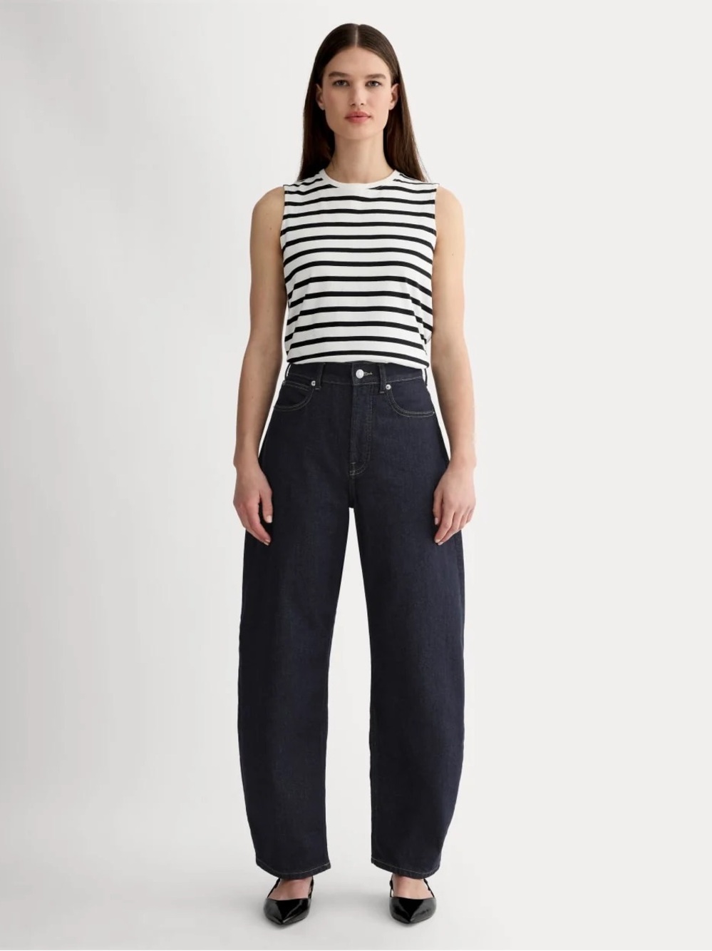 Everlane Way-High Curve Jeans in Dark Indigo
